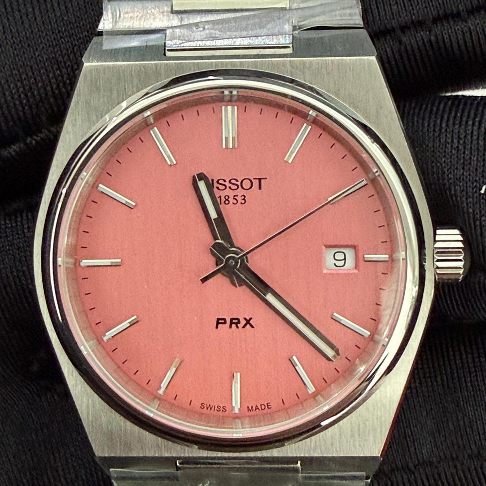 NIB Tissot PRX Stainless Steel Watch with Pink Watch - Picture 7 of 8